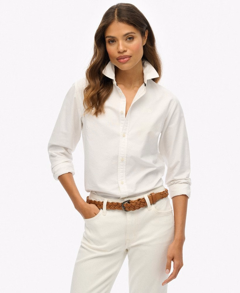 Camisa Oxford Slim de Manga Comprida