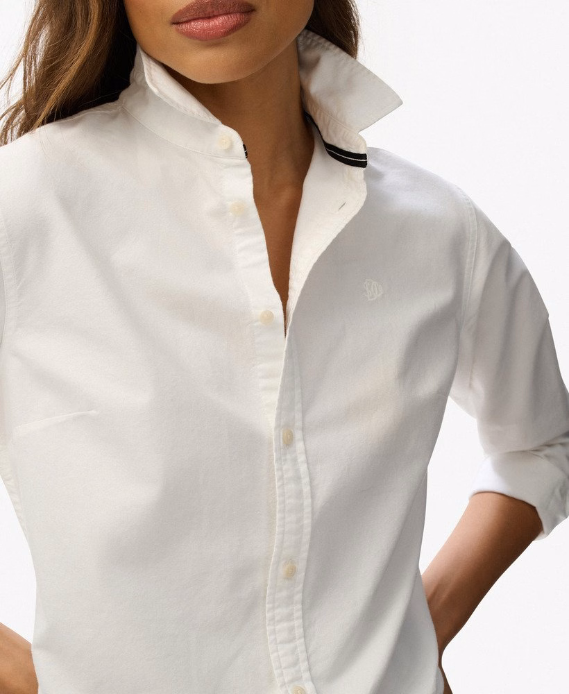 Camisa Oxford Slim de Manga Comprida