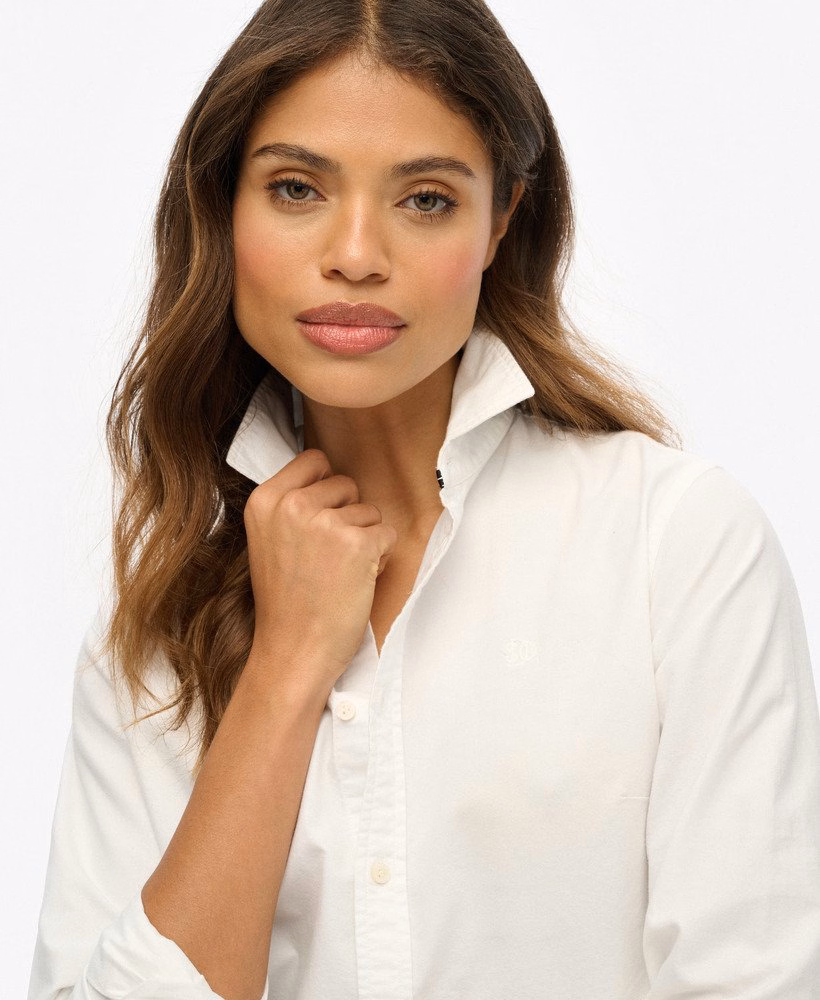 Camisa Oxford Slim de Manga Comprida