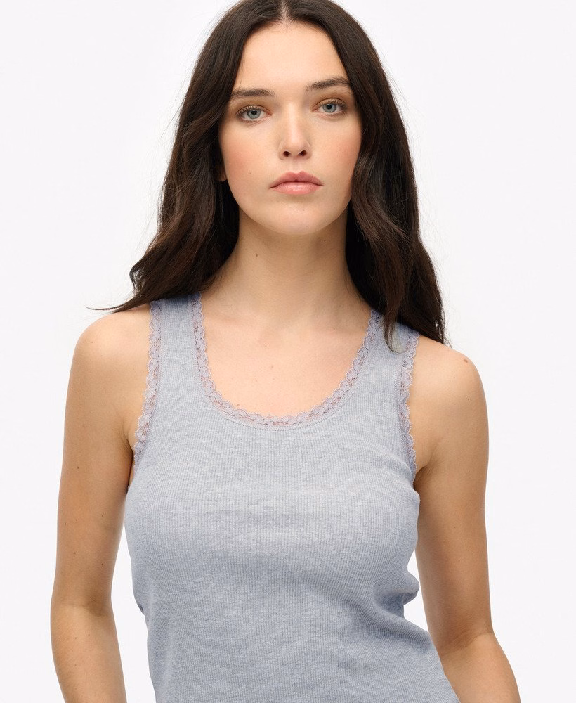 Top Regata Vintage com Detalhes em Renda
