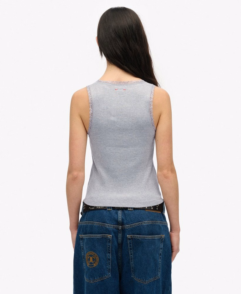Top Regata Vintage com Detalhes em Renda
