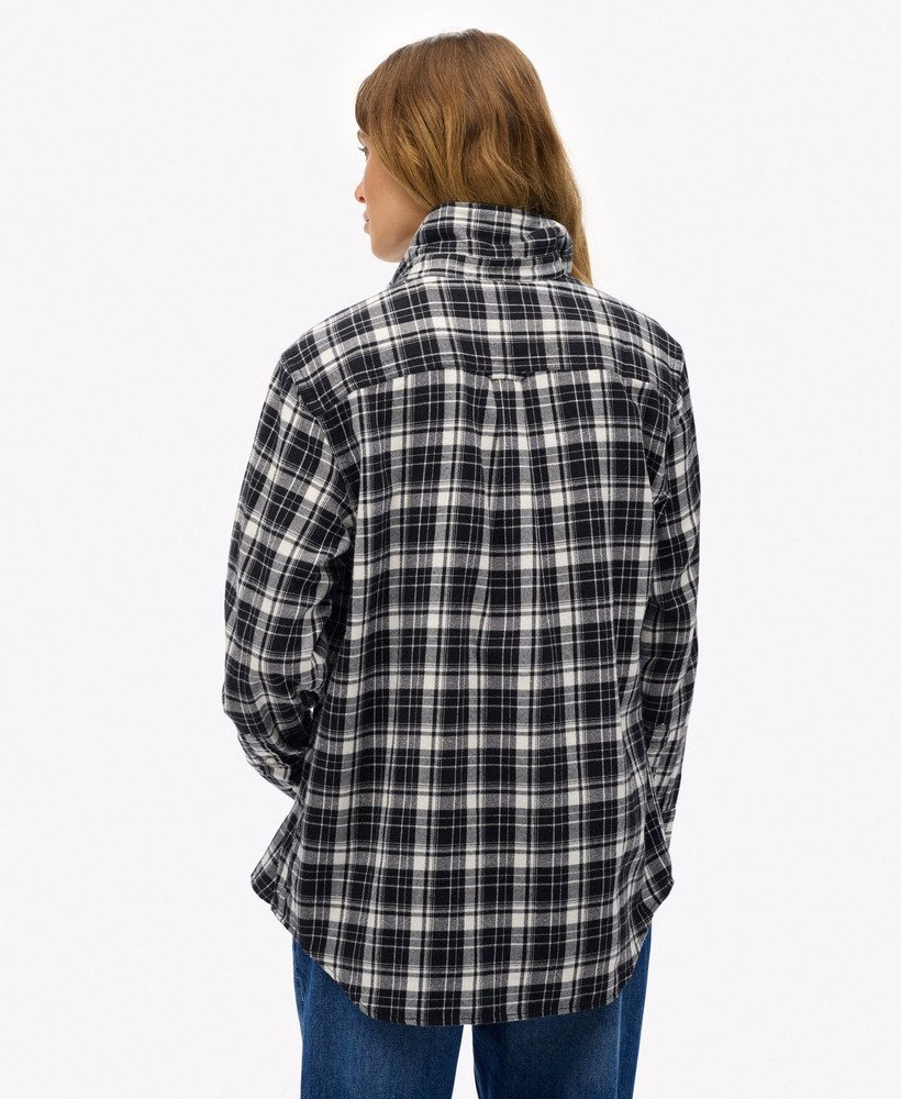 Camisa Boyfriend de Flanela Xadrez