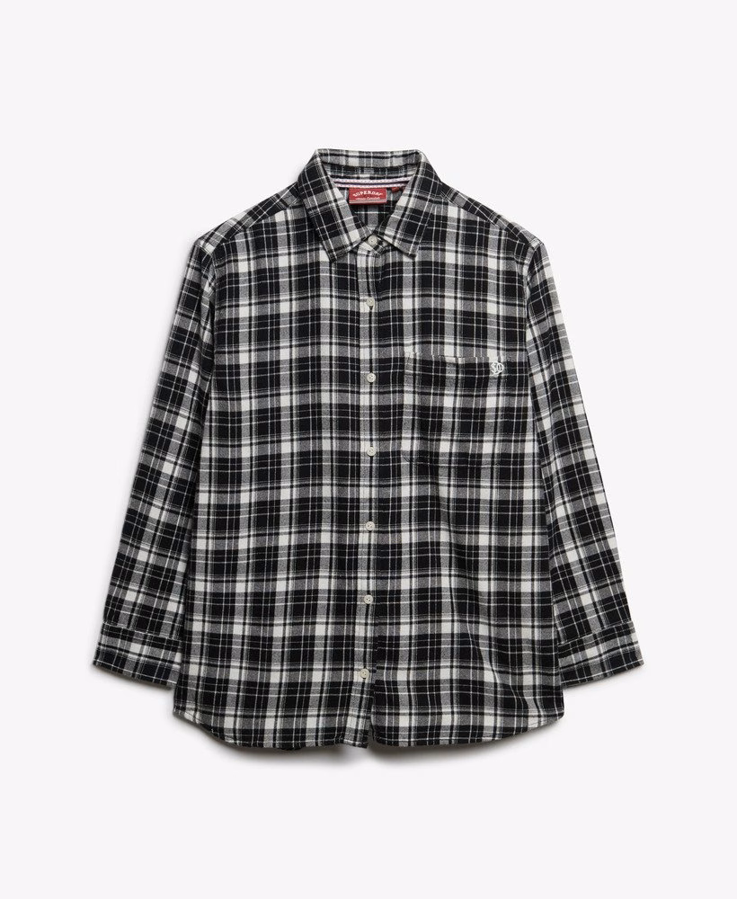 Camisa Boyfriend de Flanela Xadrez