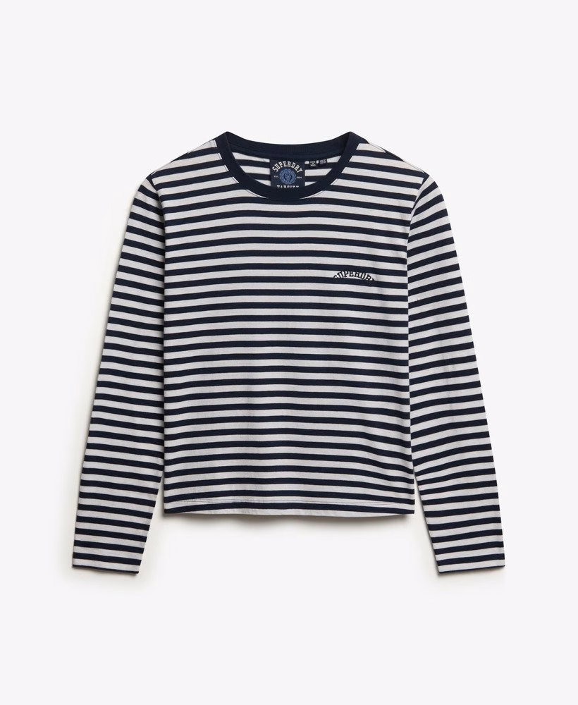 Blusa de manga comprida Essential Logo Stripe