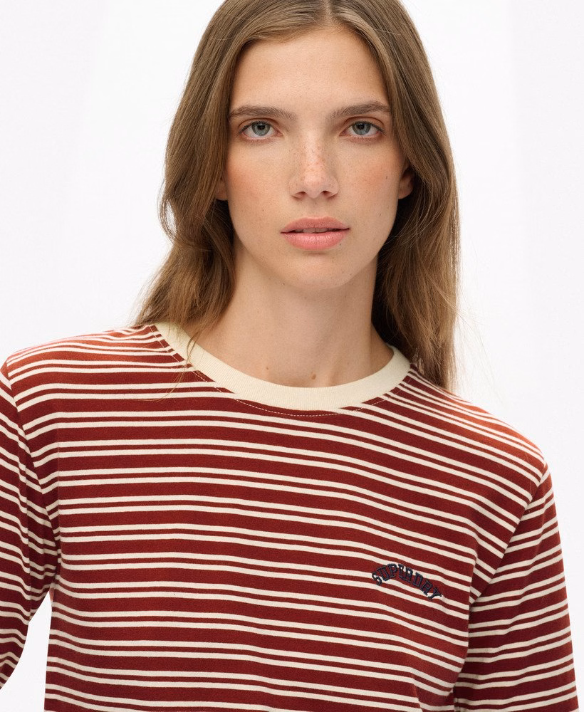 Blusa de manga comprida Essential Logo Stripe