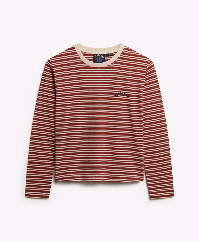 Blusa de manga comprida Essential Logo Stripe
