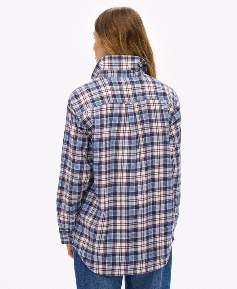 Camisa Boyfriend de Flanela Xadrez