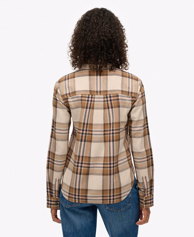 Camisa de flanela xadrez lenhador