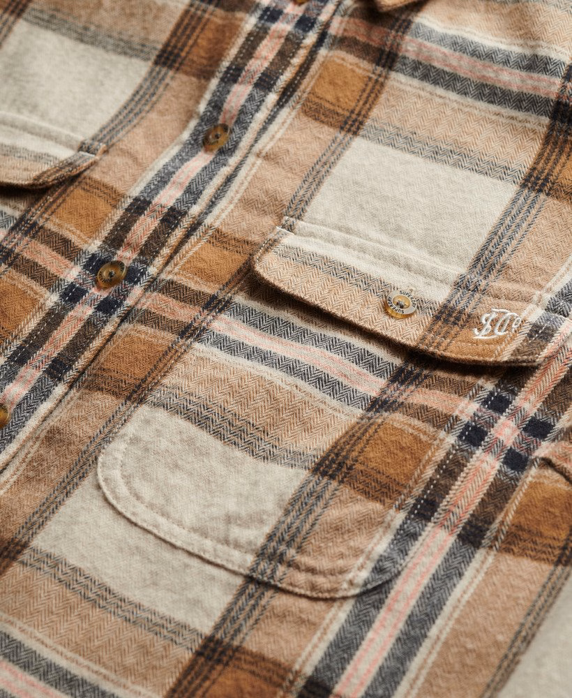 Camisa de flanela xadrez lenhador