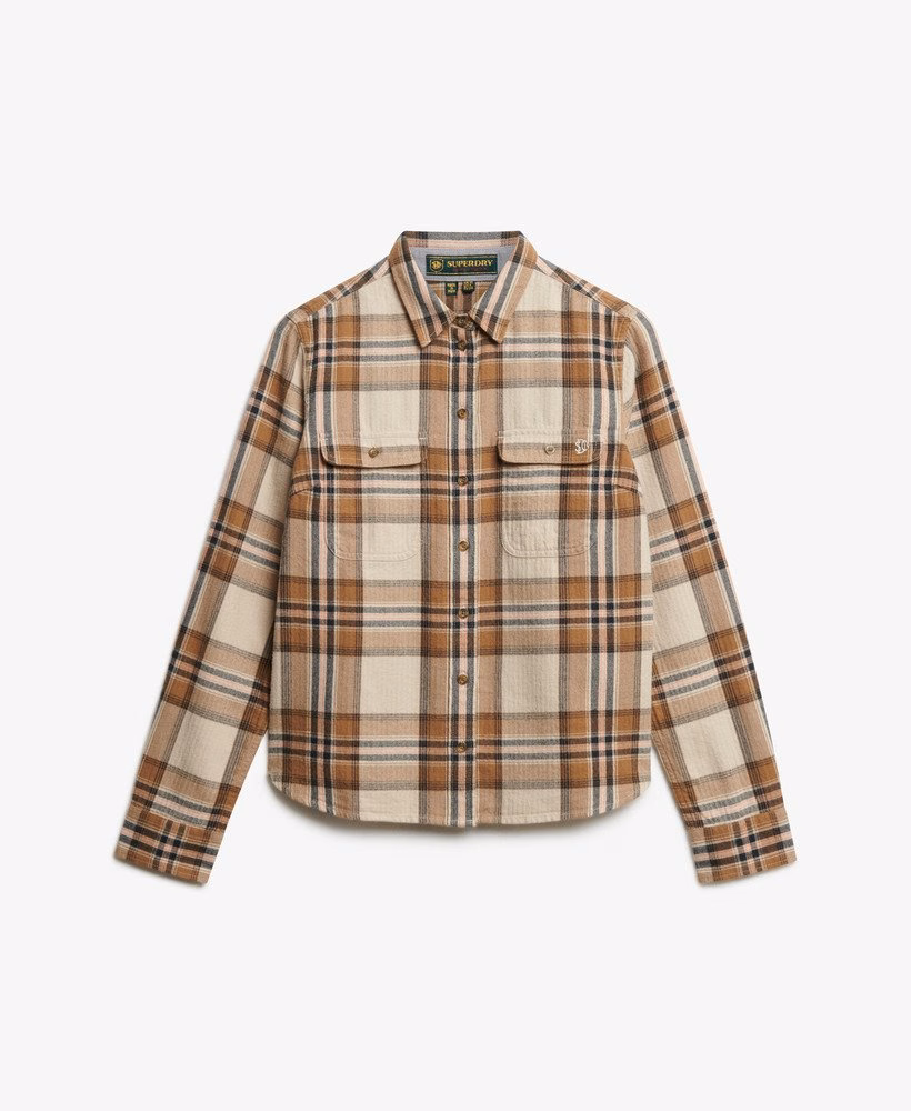 Camisa de flanela xadrez lenhador
