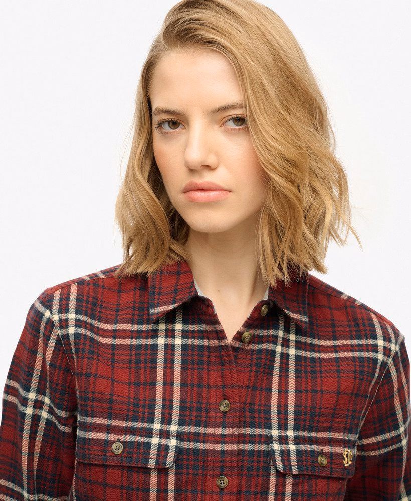 Camisa de flanela xadrez lenhador