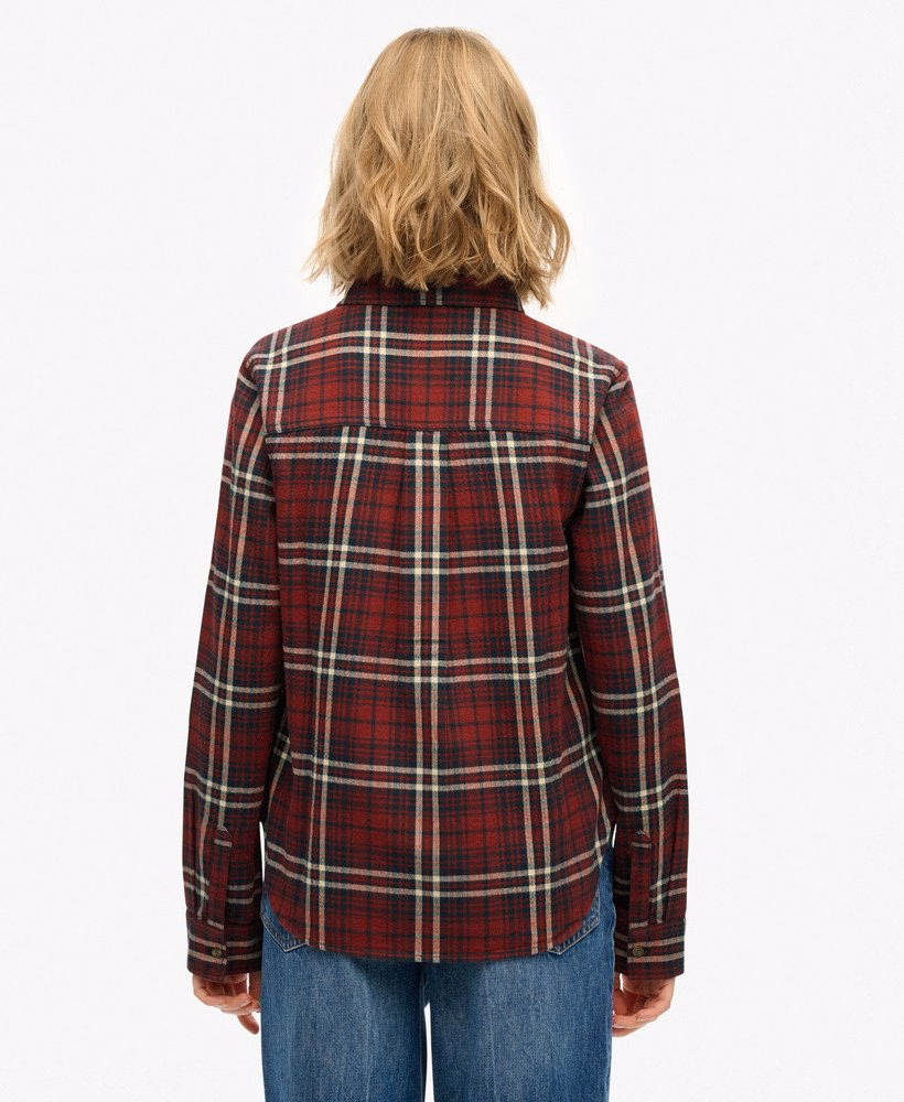 Camisa de flanela xadrez lenhador