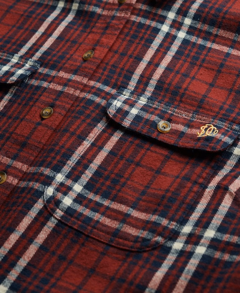 Camisa de flanela xadrez lenhador