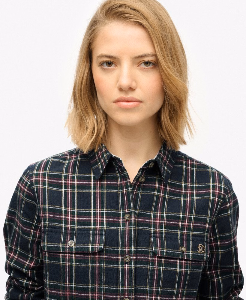 Camisa de flanela xadrez lenhador