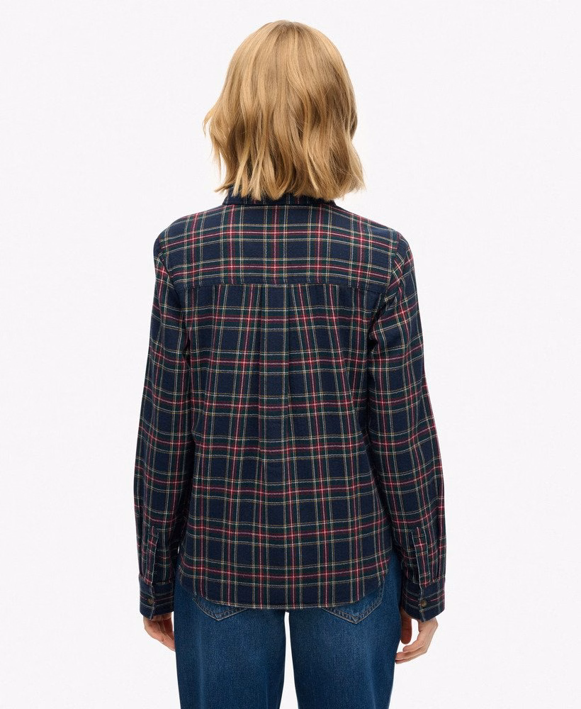 Camisa de flanela xadrez lenhador
