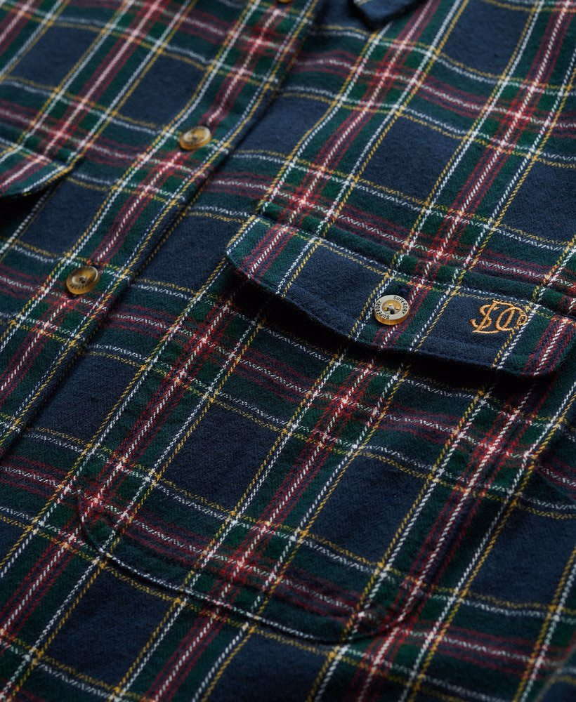 Camisa de flanela xadrez lenhador