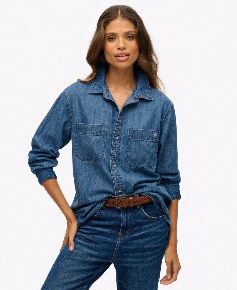 Camisa jeans oversized
