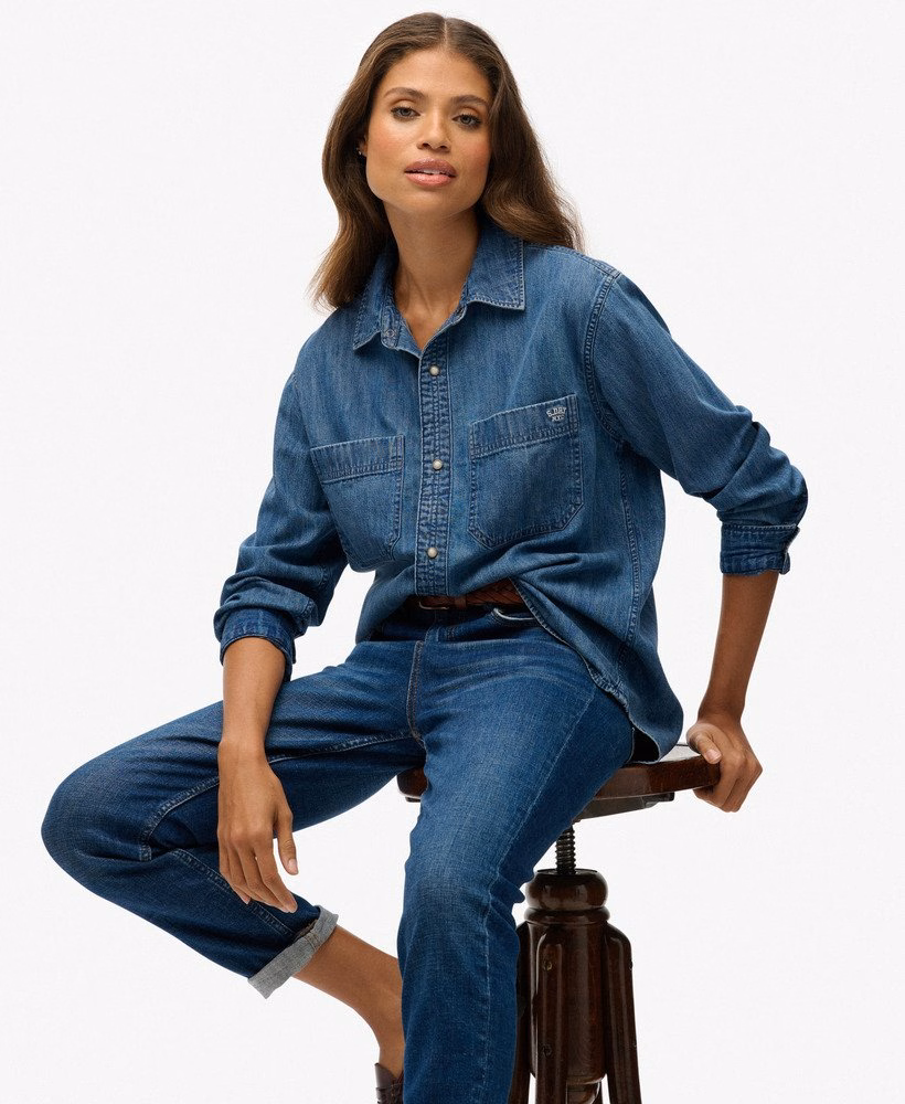 Camisa jeans oversized