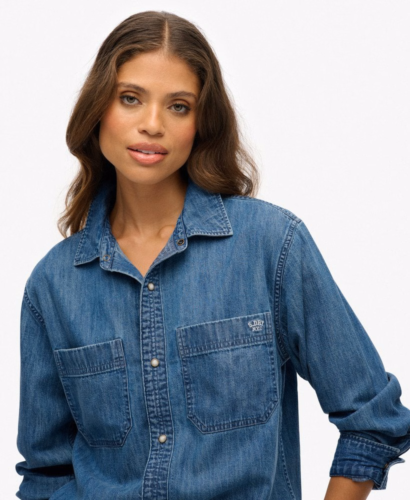 Camisa jeans oversized
