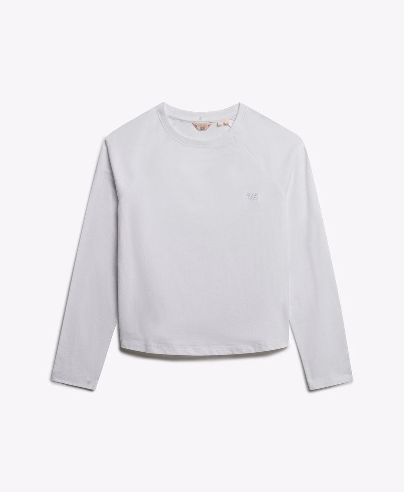 Blusa de manga comprida com logo essencial