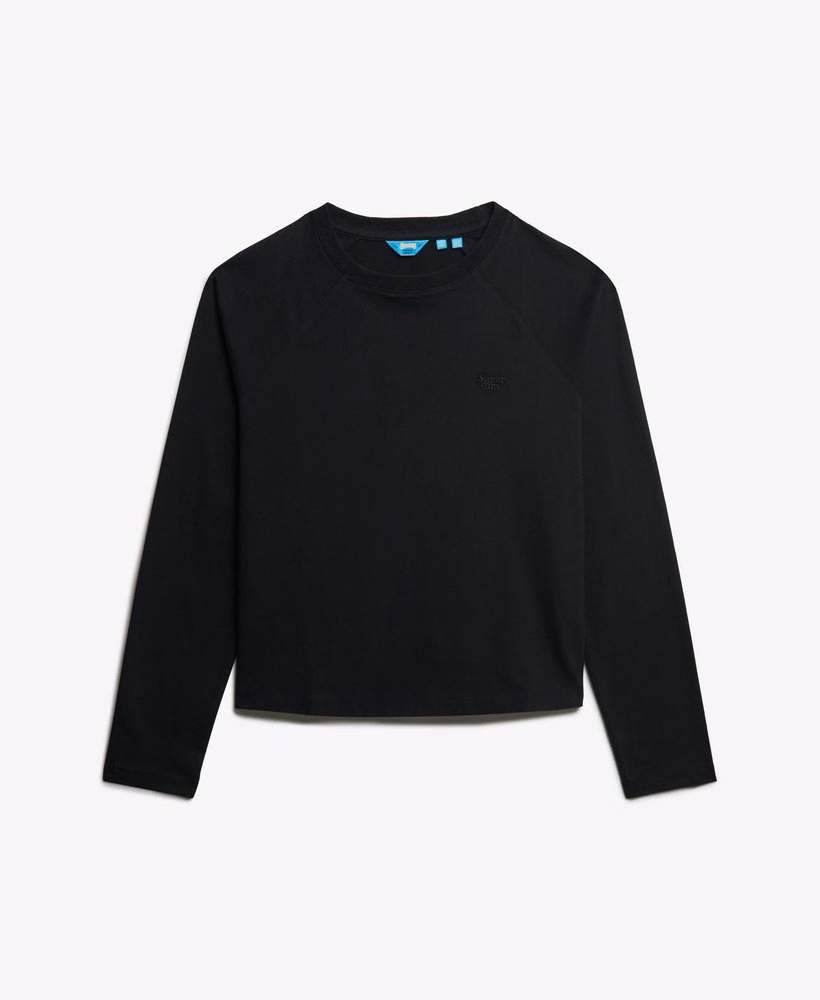 Blusa de manga comprida com logo essencial