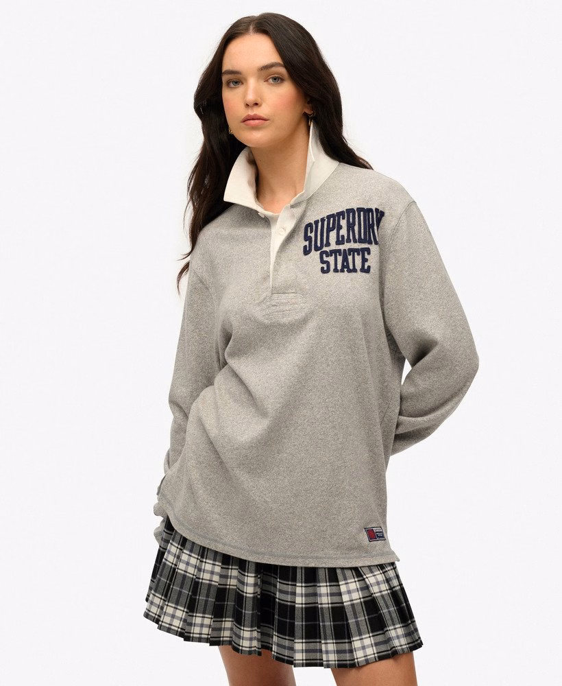 Camisa de rugby atlética oversized