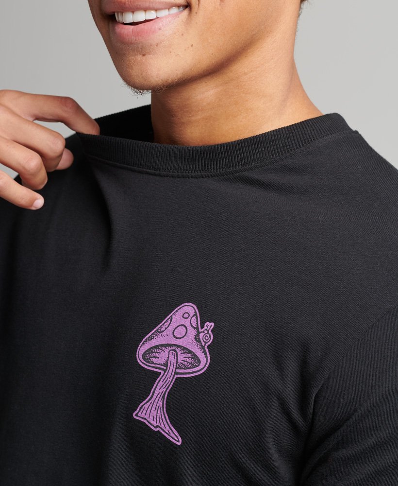 blusa de manga comprida into the woods na cor preto jato