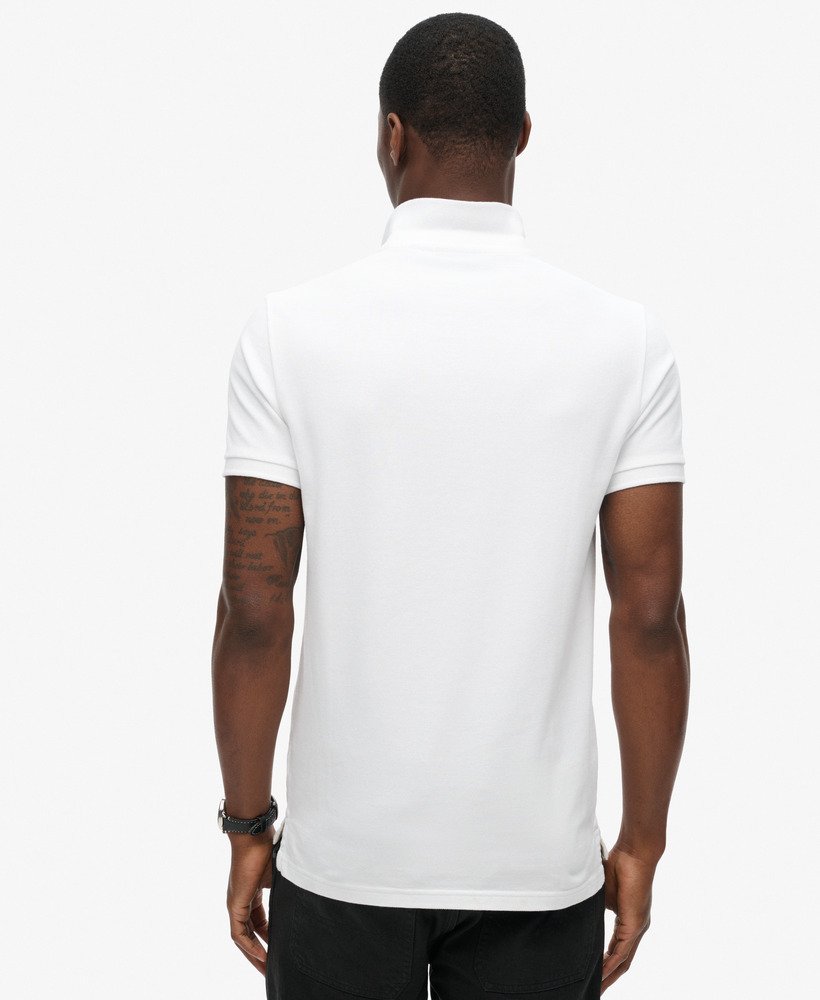 camisa polo clássica em piqué na cor optic.