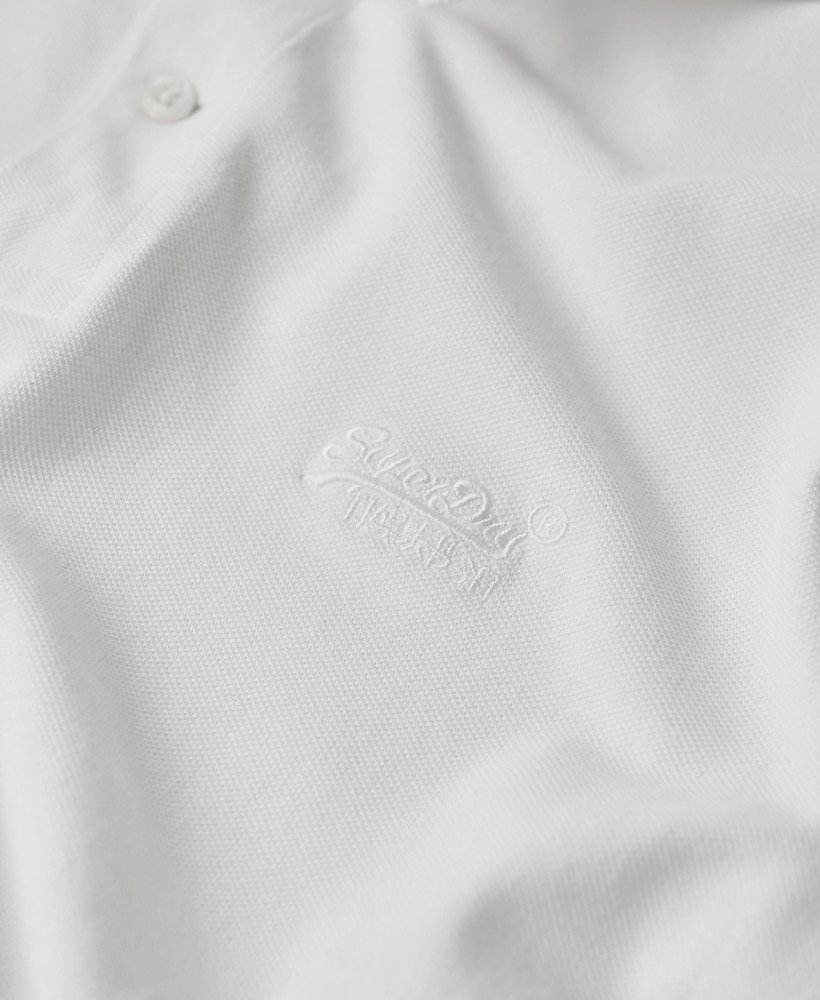 camisa polo clássica em piqué na cor optic.