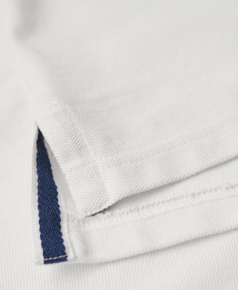 camisa polo clássica em piqué na cor optic.
