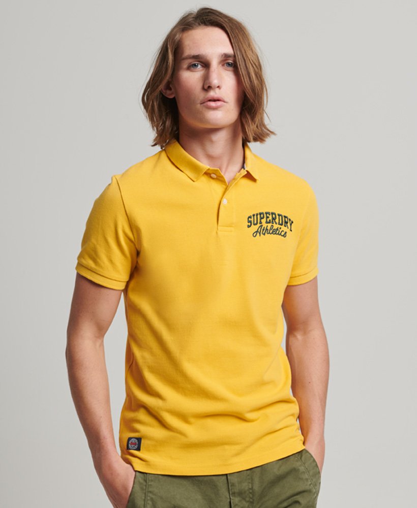 camisa polo superstate na cor amarelo springs
