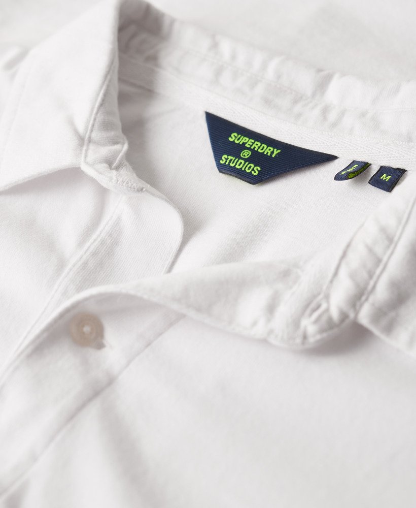 camisa polo jersey na cor Óptica
