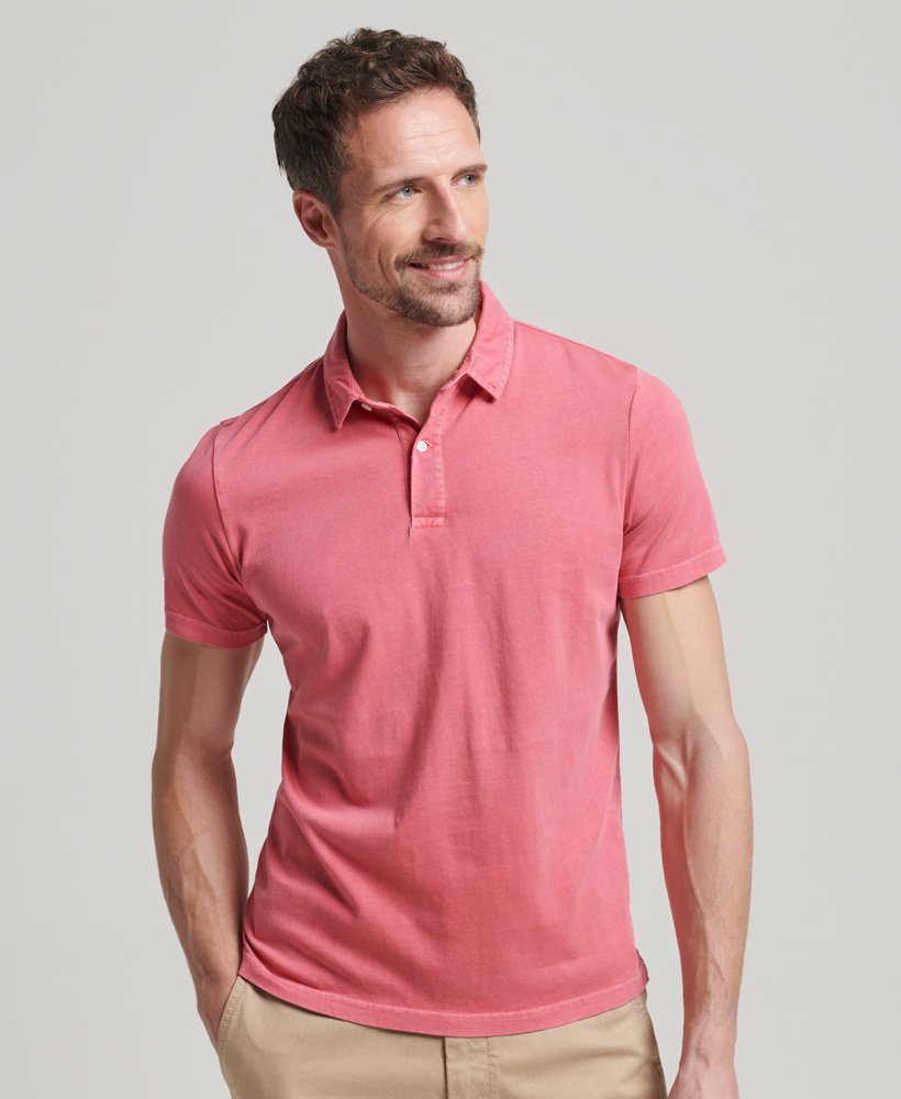 camisa polo jersey na cor rosa paraÍso