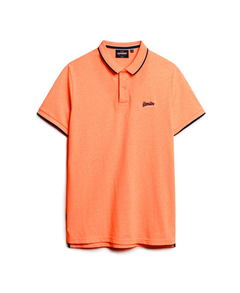 camisa polo poolside na cor cabana coral grit