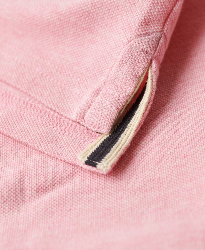 camisa polo superstate em rosa claro mesclado