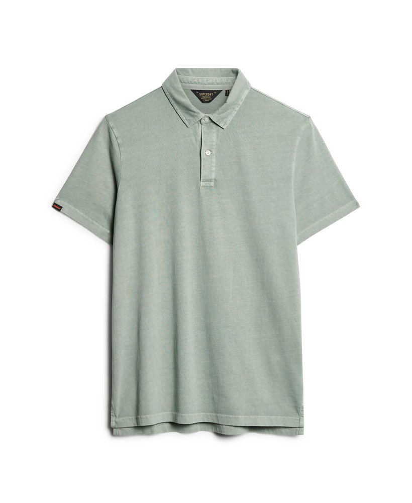 camisa polo jersey na cor verde sálvia do deserto