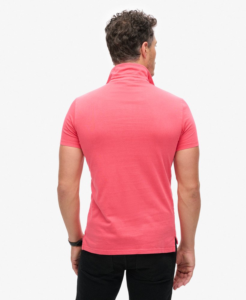 camisa polo jersey na cor vermelho chÁberry
