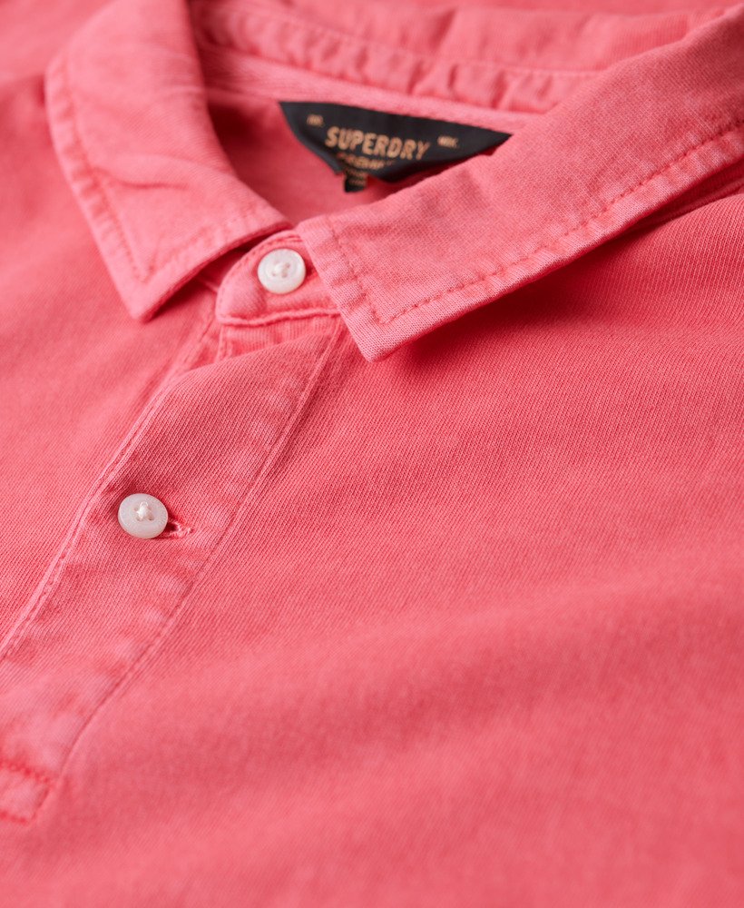 camisa polo jersey na cor vermelho chÁberry