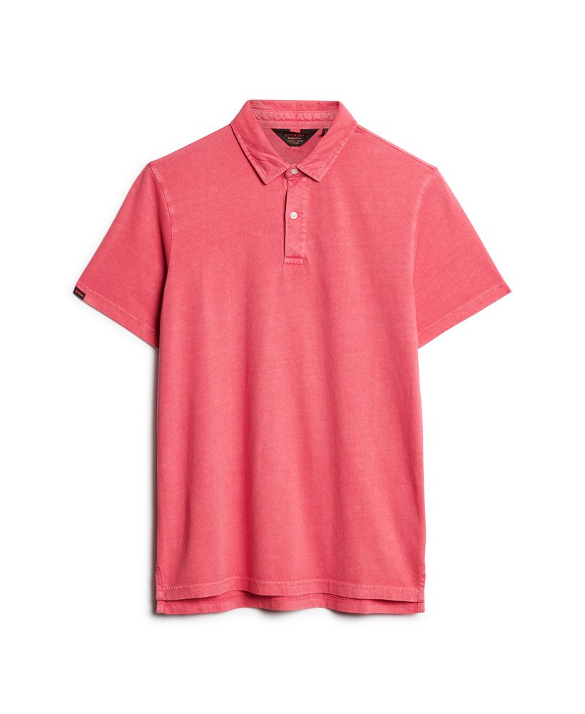 camisa polo jersey na cor vermelho chÁberry