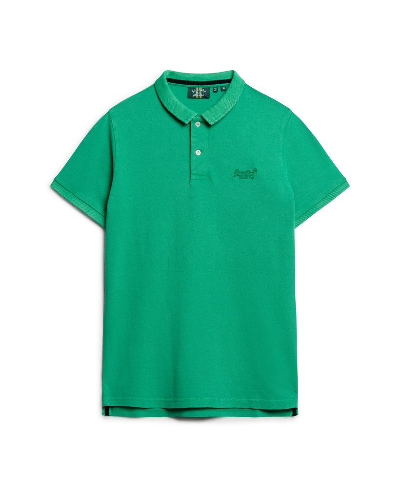 camisa polo destroyed em verde retrô