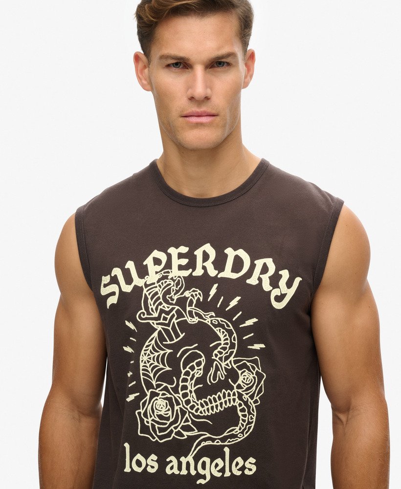regata com estampa de tatuagem em bison black