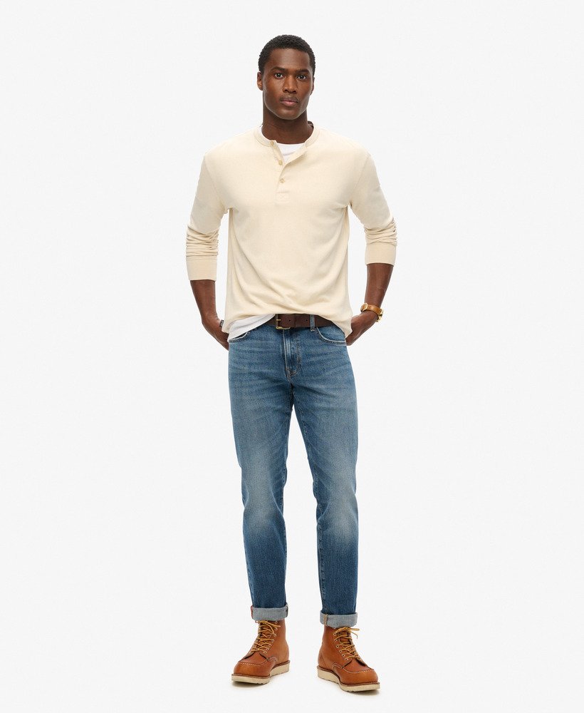 loja merchant - camiseta jersey grandad na cor bege aveia