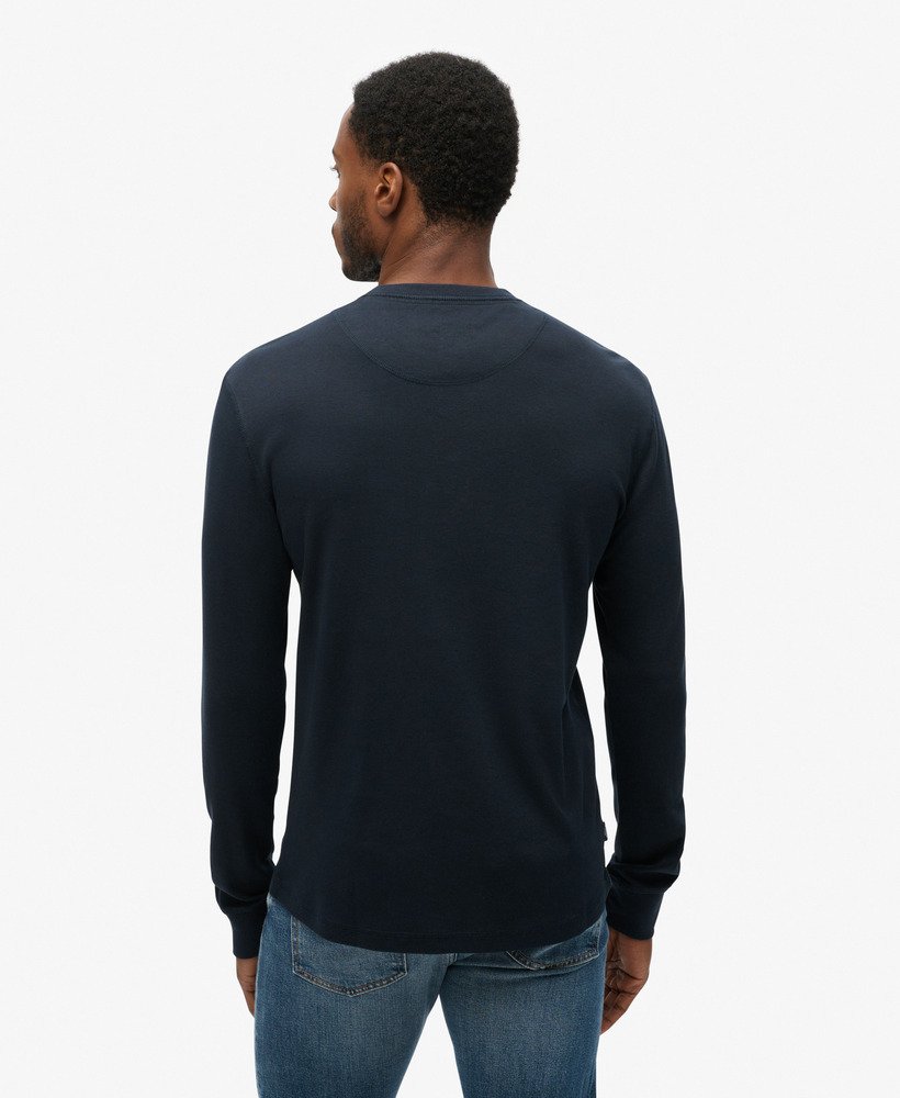 loja merchant - camisa jersey grandad na cor azul marinho eclipse