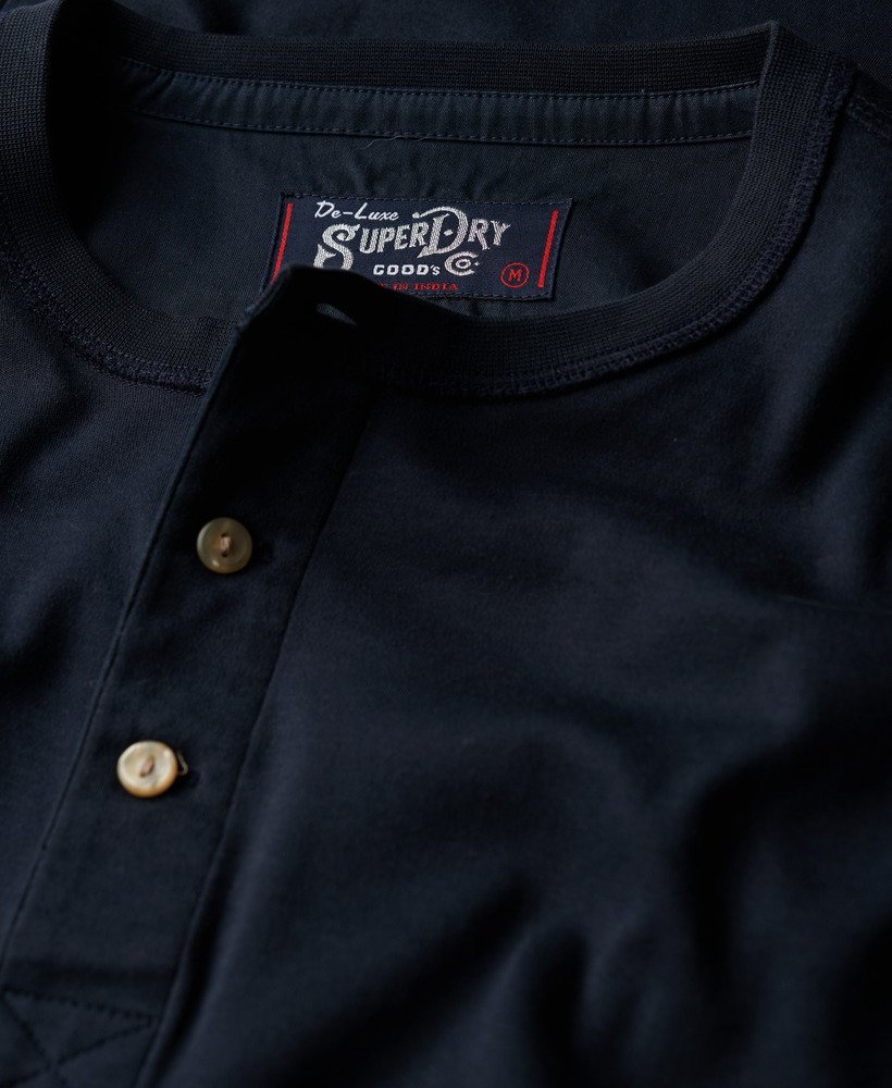 loja merchant - camisa jersey grandad na cor azul marinho eclipse