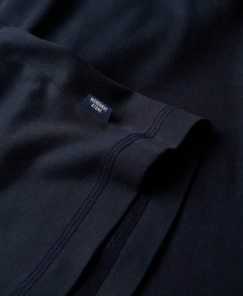 loja merchant - camisa jersey grandad na cor azul marinho eclipse