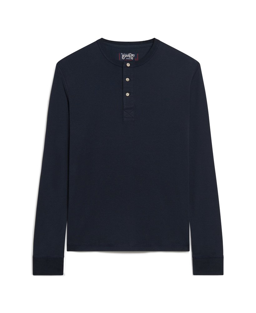 loja merchant - camisa jersey grandad na cor azul marinho eclipse