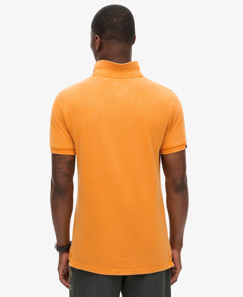 camisa polo esportiva vintage na cor dourado track