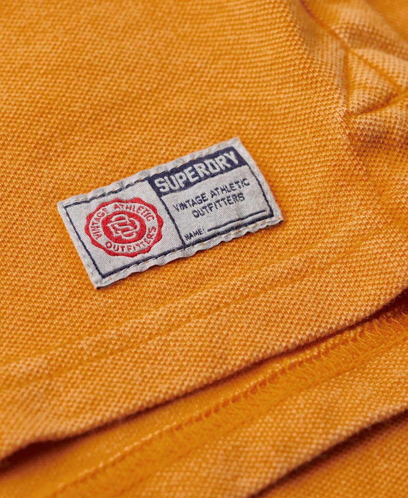 camisa polo esportiva vintage na cor dourado track