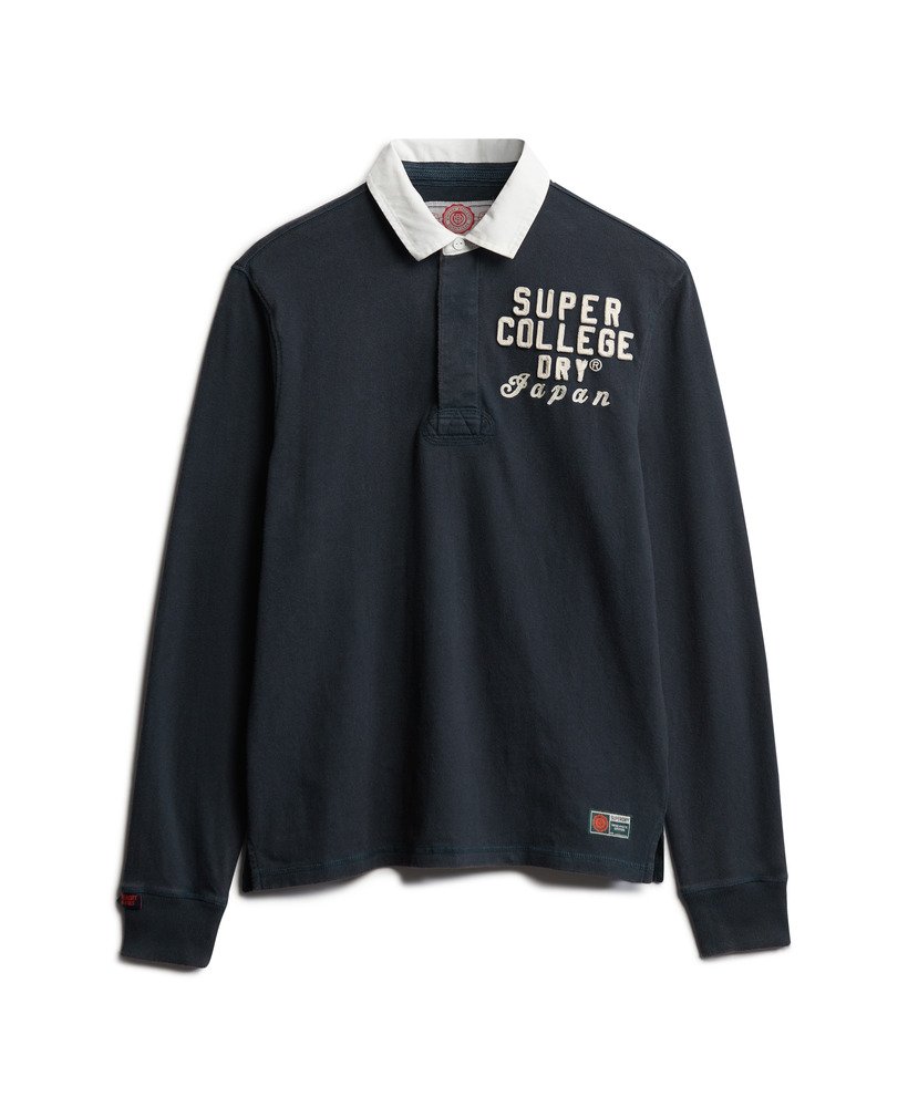 camisa de rugby esportiva na cor azul-marinho eclipse
