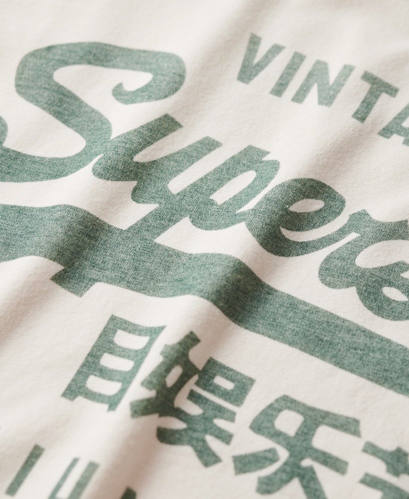 blusa clássica de manga comprida com estampa na cor cru